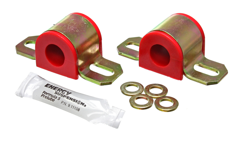 Toyota Ava Sway Bar Bushings - Front Or Rear - Energy Suspension - Non-Greaseable Type; Bar Dia. 18mm; Performance Polyurethane - Red - `95-`03